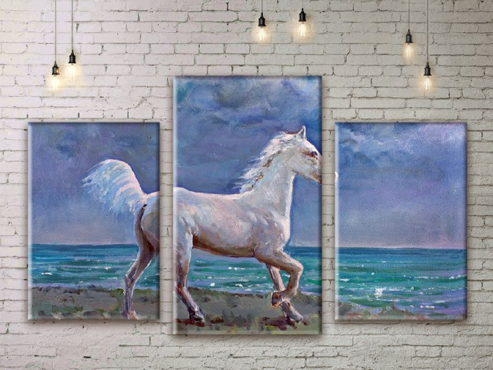 Картина модульная 3 части ArtStar Конь 120х180 см ADJ0038