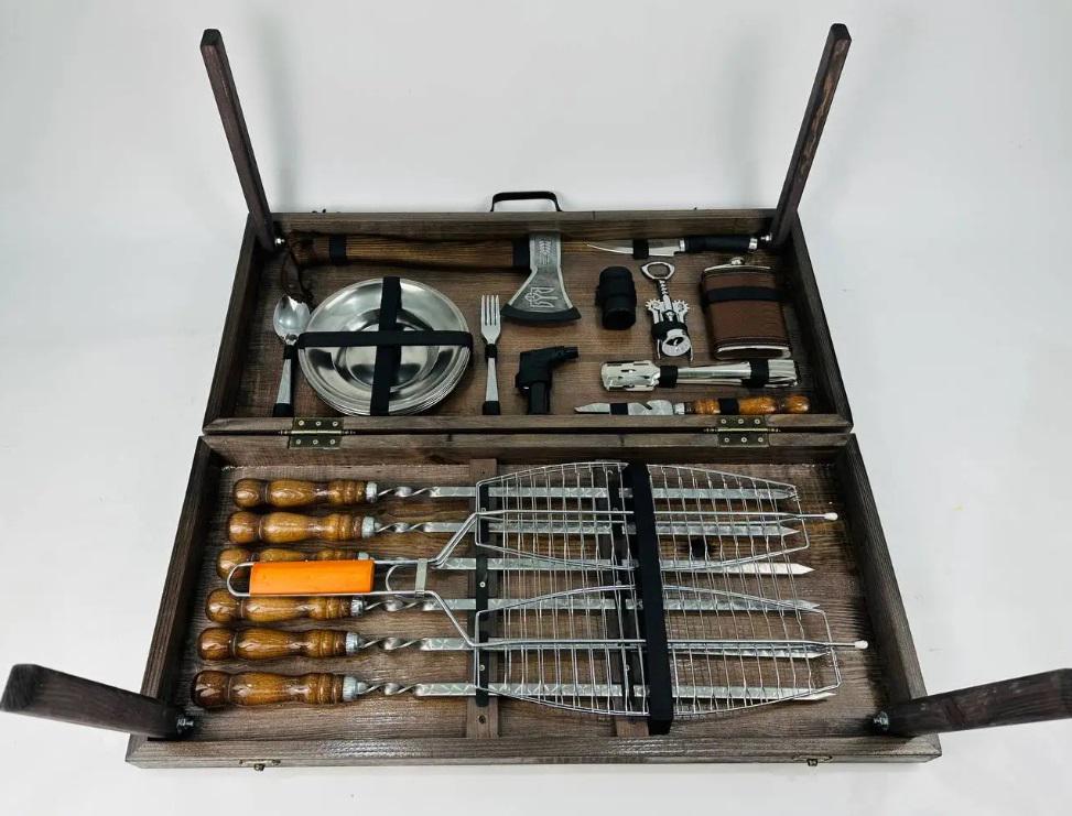 Набор шампуров в кейс Титан (21-10-KS-7505) - фото 6 Набор шампуров в кейс Титан (21-10-KS-7505) - фото 6