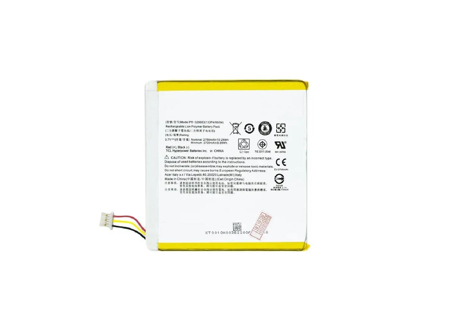 Акумулятор для Acer Iconia One 7 B1-770/B1-780 PR-329083 2780 mAh 3,7V (23451481)