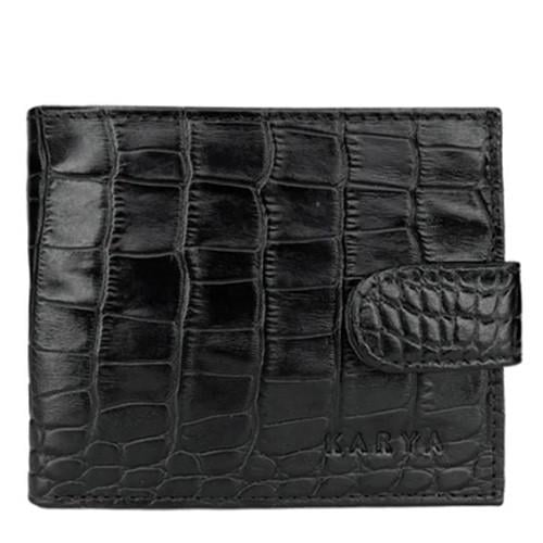 Портмоне чоловіче з натуральної шкіри Karya 0980-53 Чорний (2430051455)