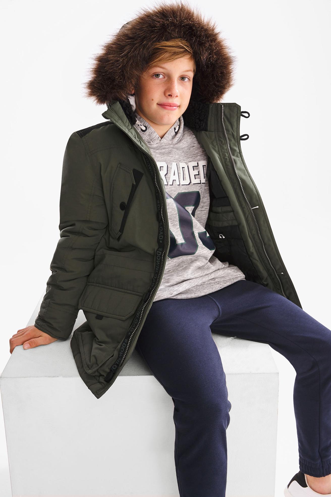 Парка зимова для хлопчика C&A 140 см Khaki (2055507) - фото 3 Парка зимова для хлопчика C&A 140 см Khaki (2055507) - фото 3