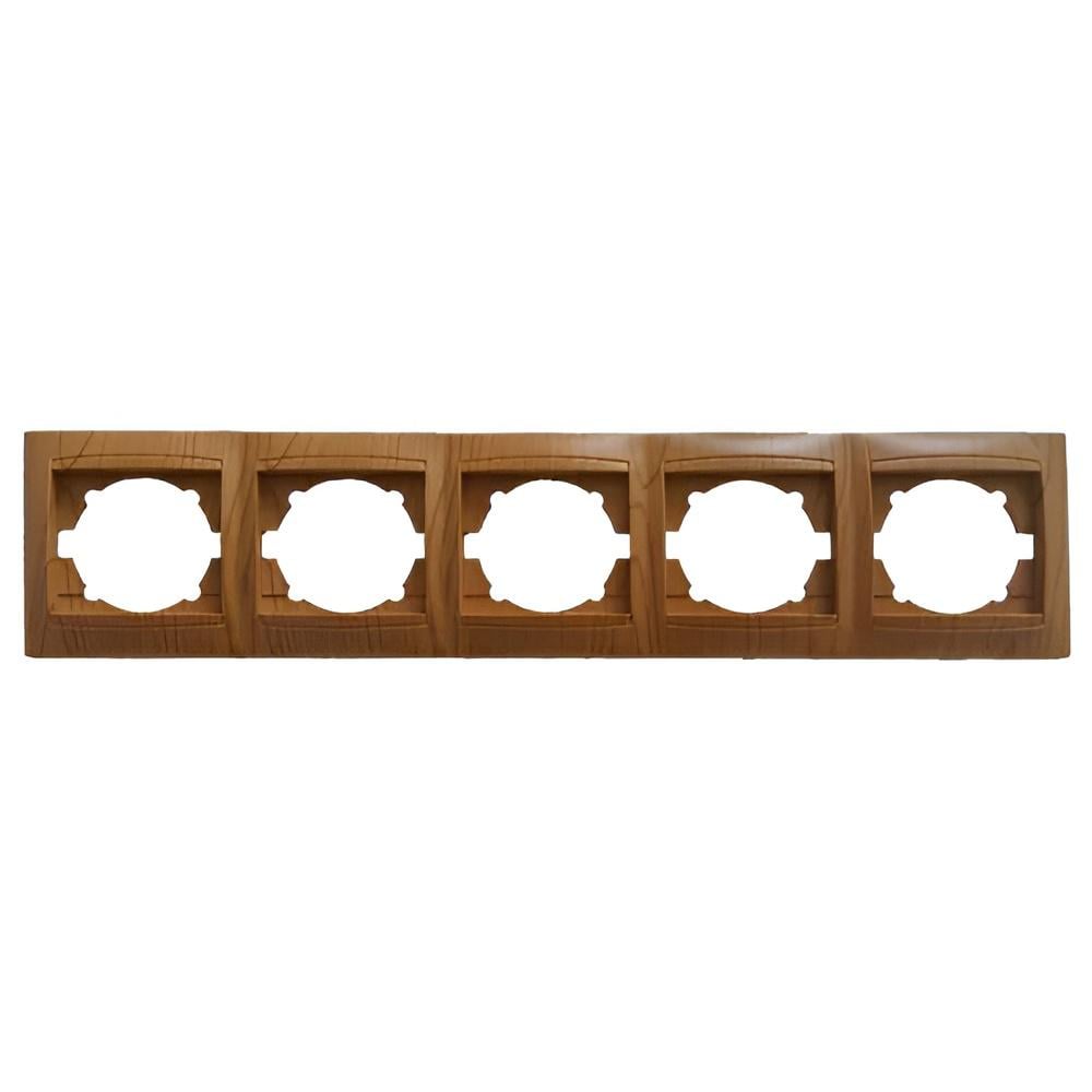 Рамка 5-постовая Lemanso Сакура горизонтальная Ольха (LMR1430)