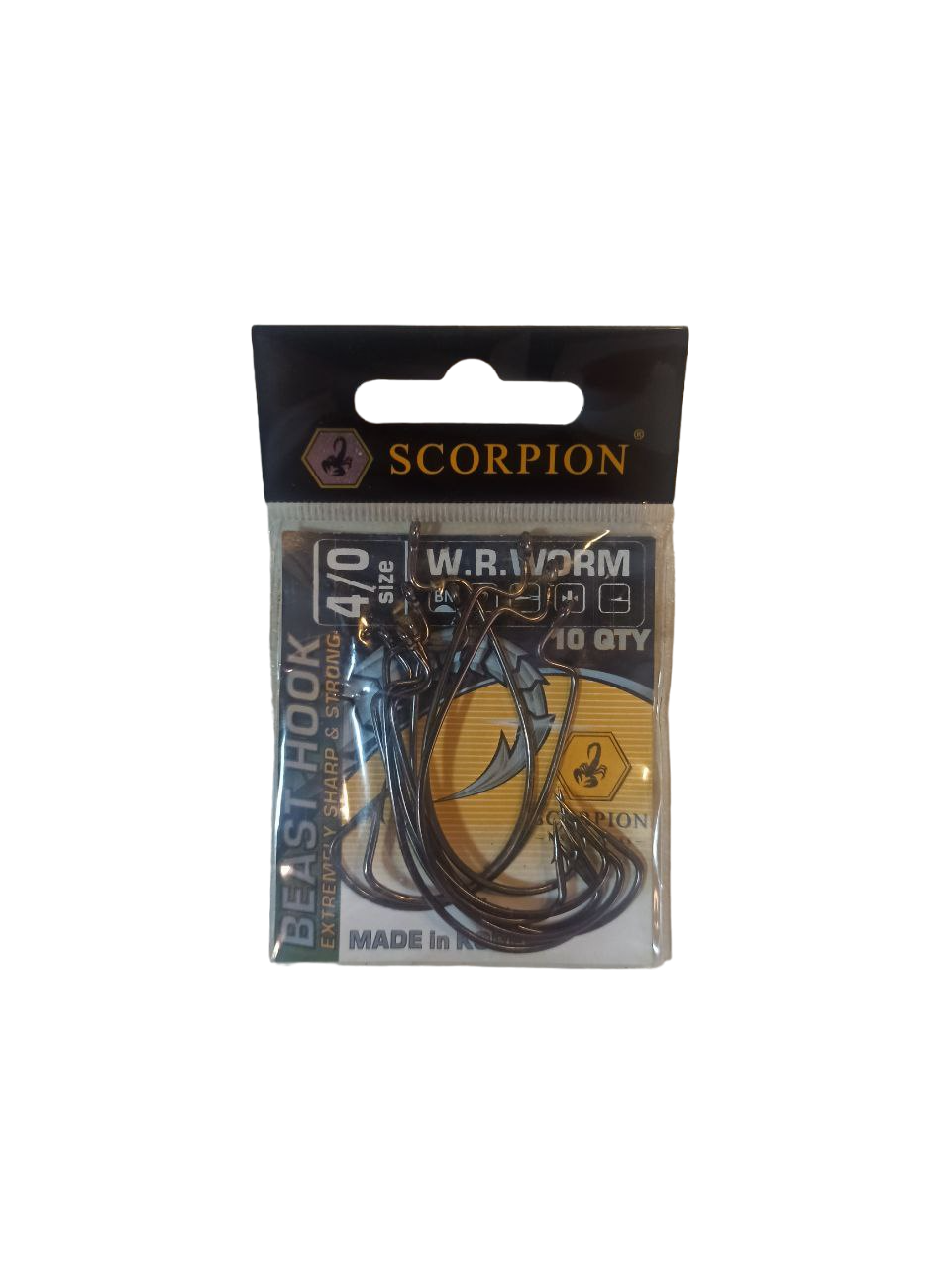 Крючок офсетный Scorpion W.R. WORM-R №4/0 10 шт. (3304)