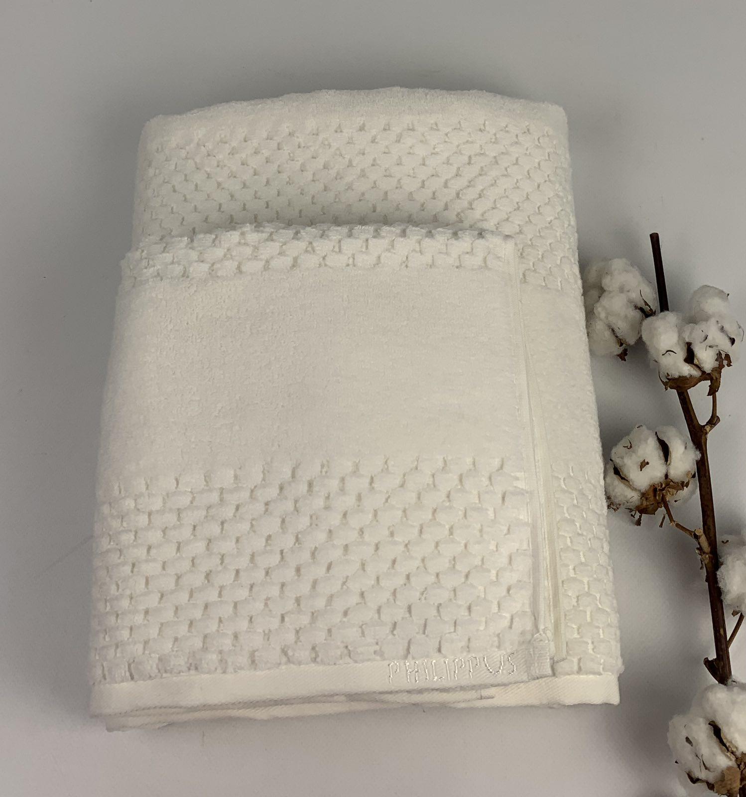 Набор полотенец Philippus Microcotton Mars А362 2 шт. 70x140 см Молочный (CN30749)