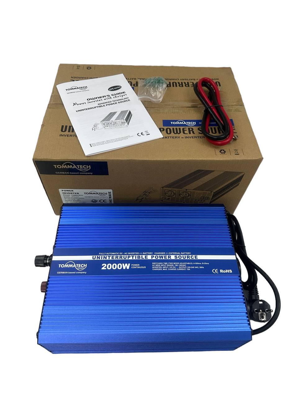 Перетворювач напруги універсальний TommaTech UPS 2000 Вт чиста синусоїда (347459570) - фото 9 Перетворювач напруги універсальний TommaTech UPS 2000 Вт чиста синусоїда (347459570) - фото 9