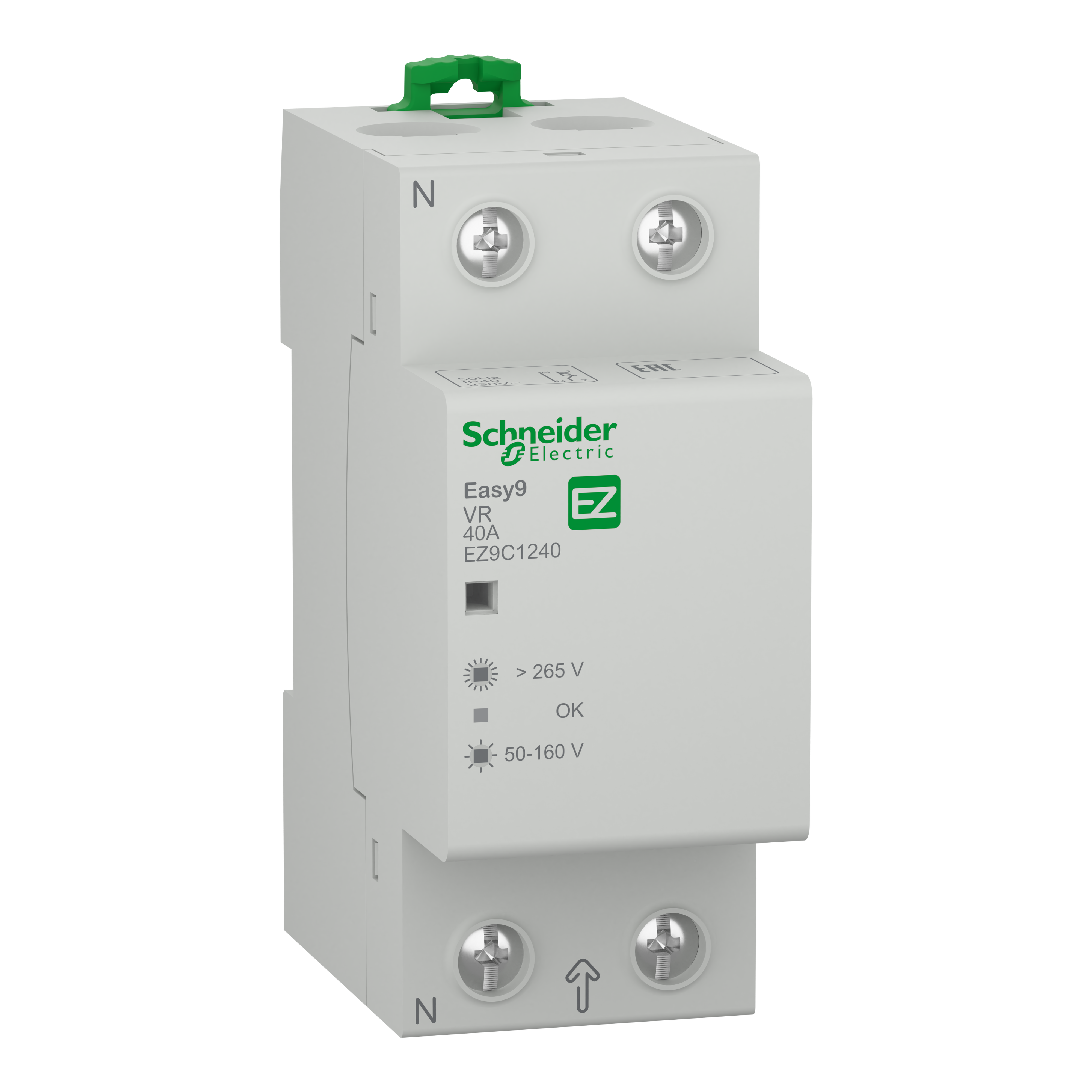 Реле контролю однофазне Schneider Electric EZ9 1P+N 40А 230 В (EZ9C1240)