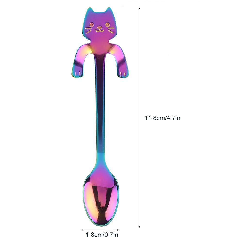 Чайная ложка с держателем на чашку в виде кота Разноцветный (13949100) - фото 10 Чайная ложка с держателем на чашку в виде кота Разноцветный (13949100) - фото 10