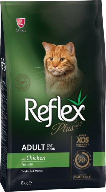 Корм сухий повноцінний і збалансований для котів Reflex Plus з куркою 8 кг (11237434)