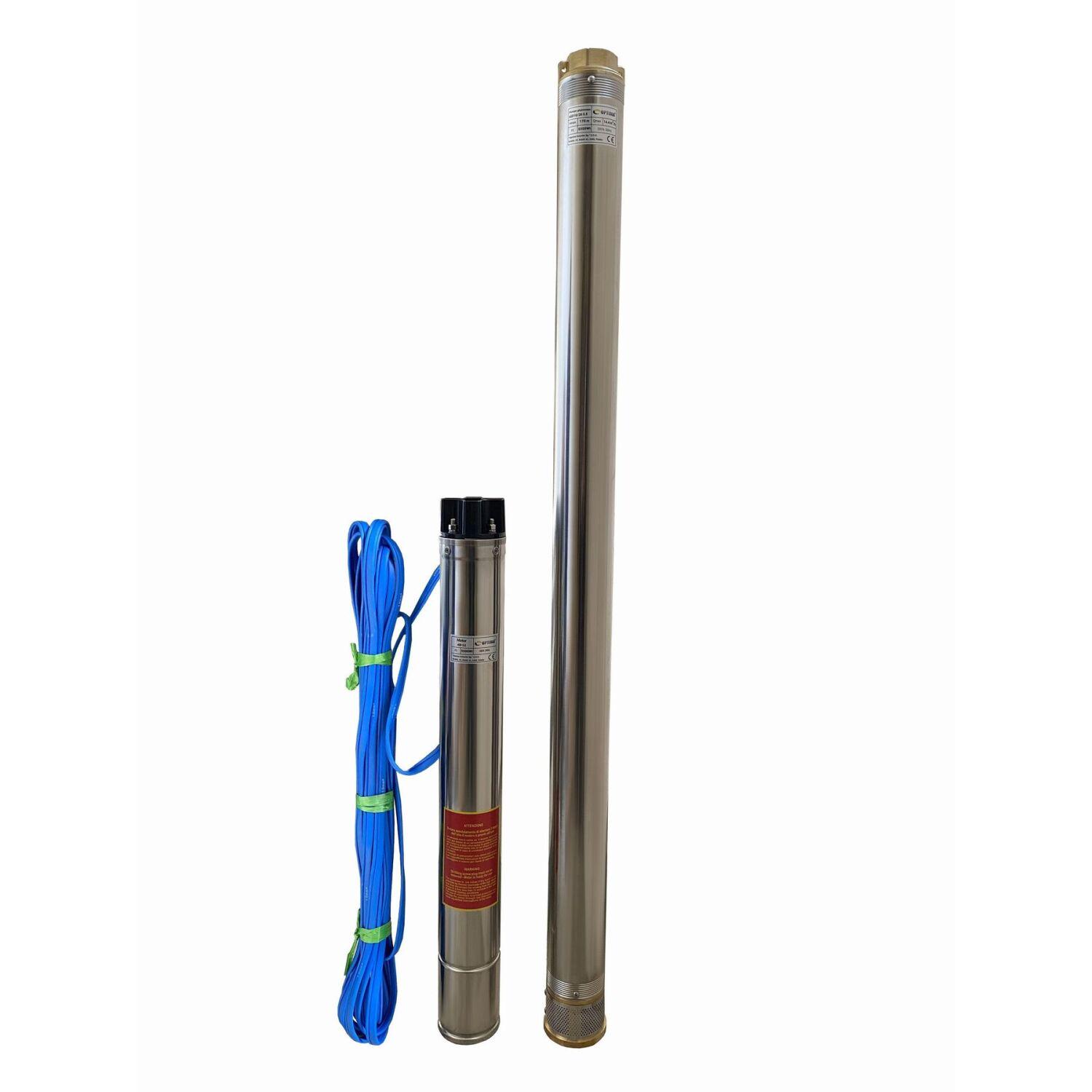 Насос скважинный центробежный многоступенчатый Optima 4SD10/28 000011693 5500 Вт (106146)