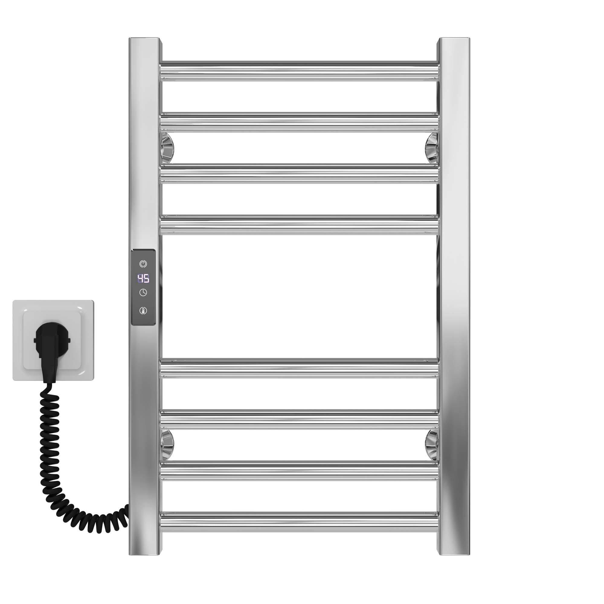 Полотенцесушитель электрический Deffi Lima П8 JD04 левое подключение нержавеющая сталь 300х500 мм Хром (A.LI.50.30.8.E.C.L.2)