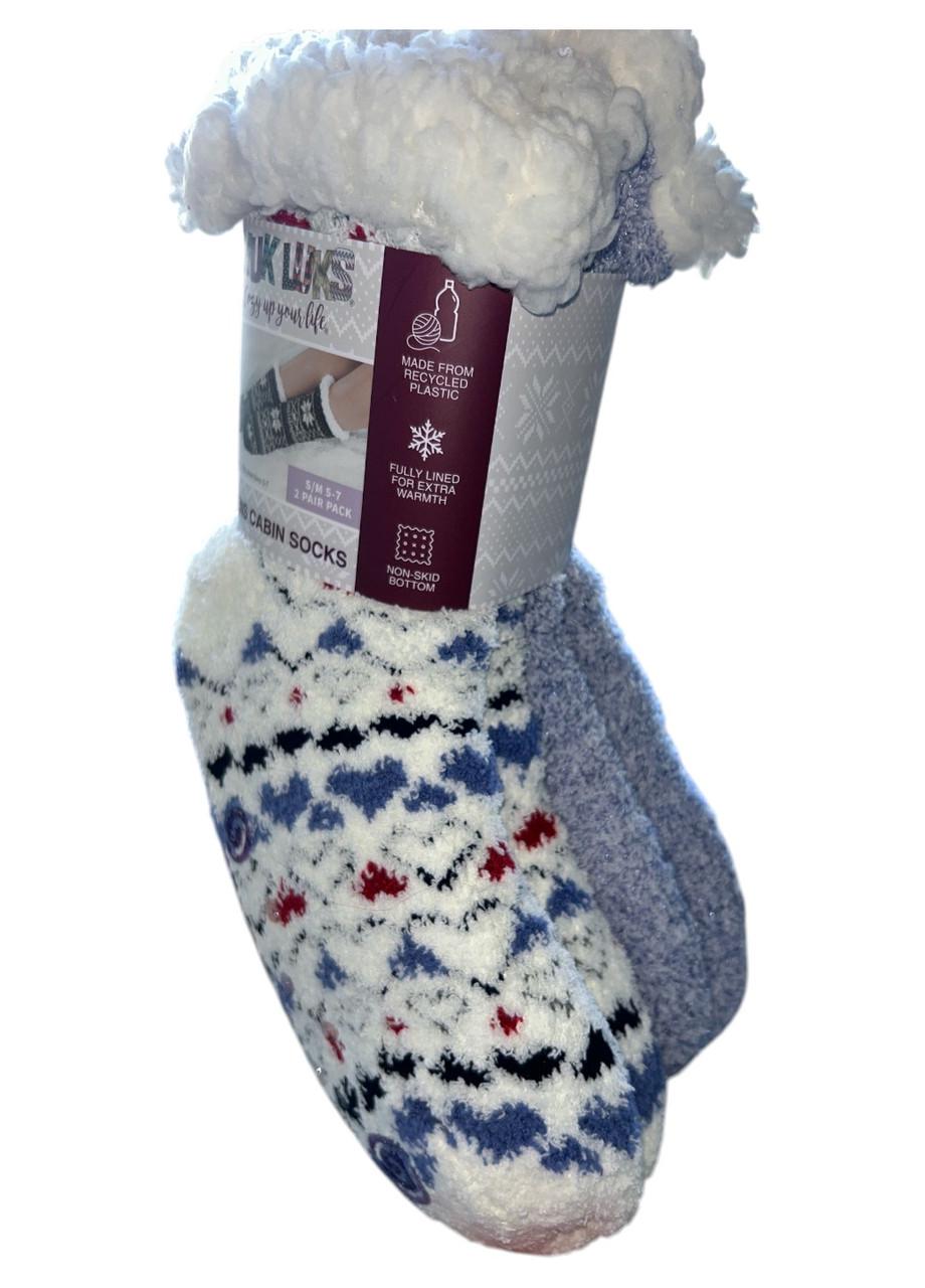 Носки женские для дома Muk Luks Cabin Socks 2 пари S/M (1300147402)