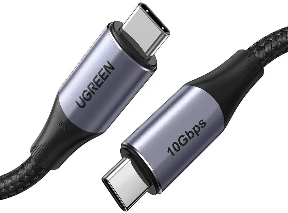 Кабель UGREEN US355 USB Type-C to Type-C USB PD 100W с нейлоновой оплеткой 1 м Black (80150) - фото 1 Кабель UGREEN US355 USB Type-C to Type-C USB PD 100W с нейлоновой оплеткой 1 м Black (80150) - фото 1