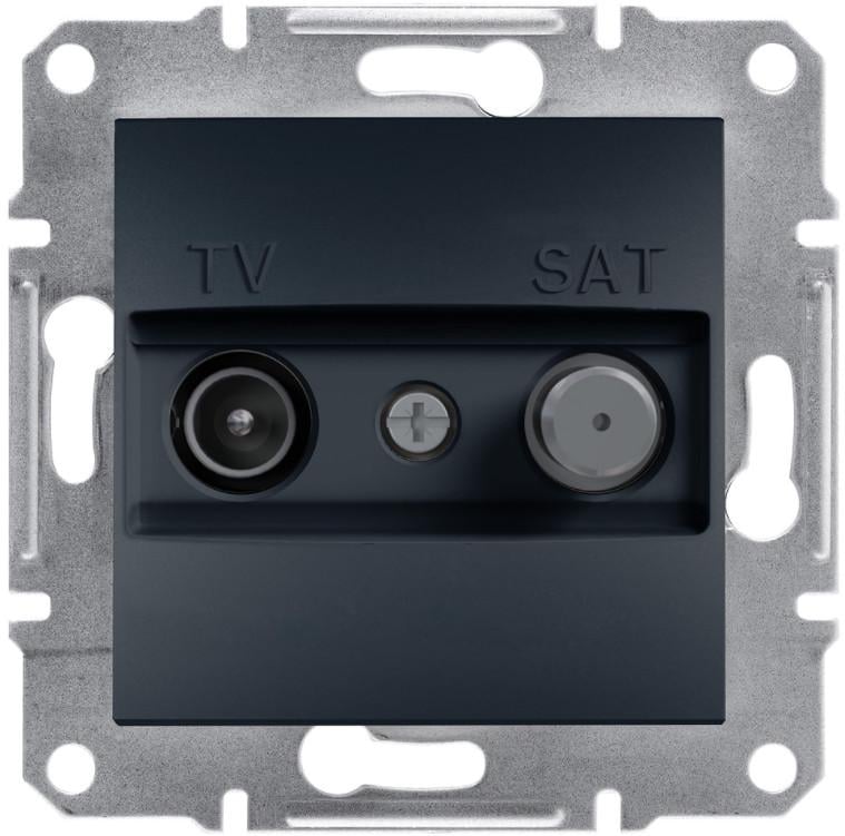 Розетка индивидуальная Schneider Electric Asfora TV-SAT ABS Антрацит (EPH3400471)