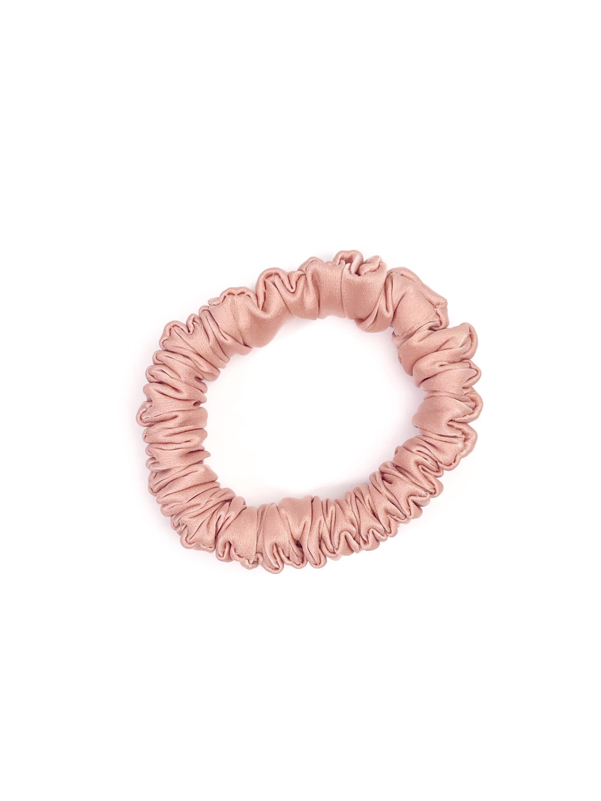 Резинка для волос BEROZE Blush mini атлас 6,5 см Розовый