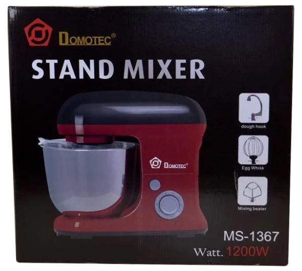 Миксер-тестомис Domotec MS-1367 Красно-черный (010817) - фото 3
