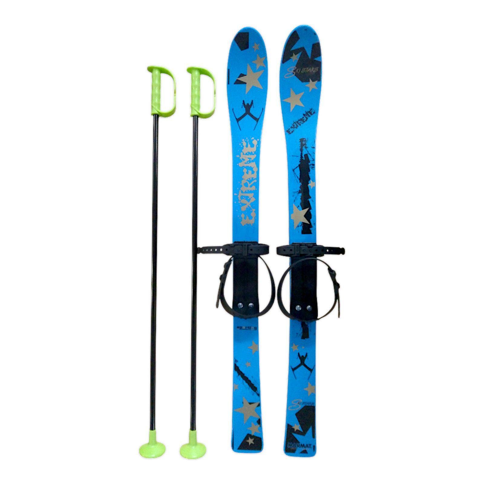 Набір лижний дитячий Marmat 90 см Синій (11273) Набір лижний дитячий Marmat 90 см Синій (11273)