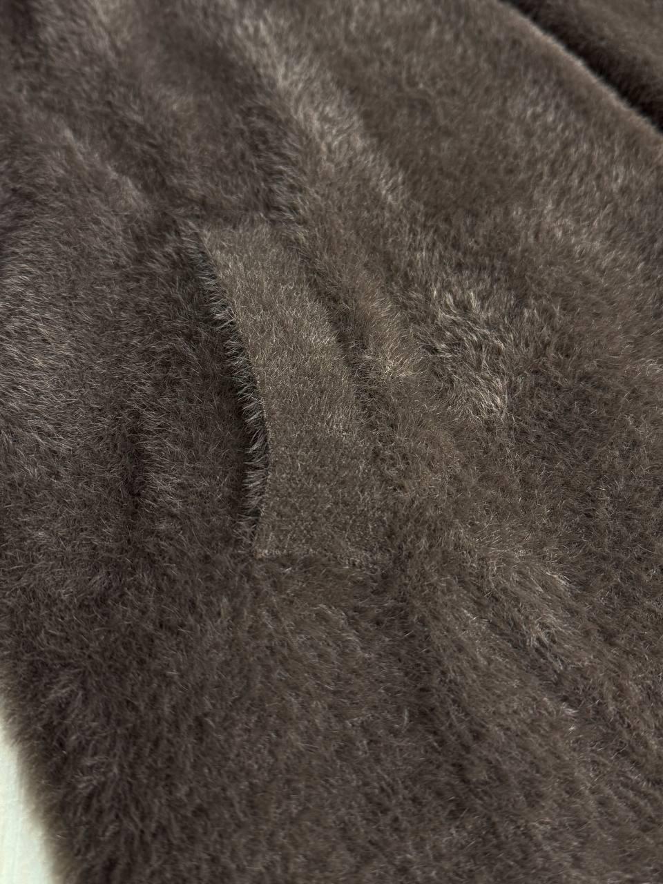 Кардиган жіночий Fancy Matinee 30740 ангора довгий з кишенями OS Коричневий (4871) - фото 10 Кардиган жіночий Fancy Matinee 30740 ангора довгий з кишенями OS Коричневий (4871) - фото 10