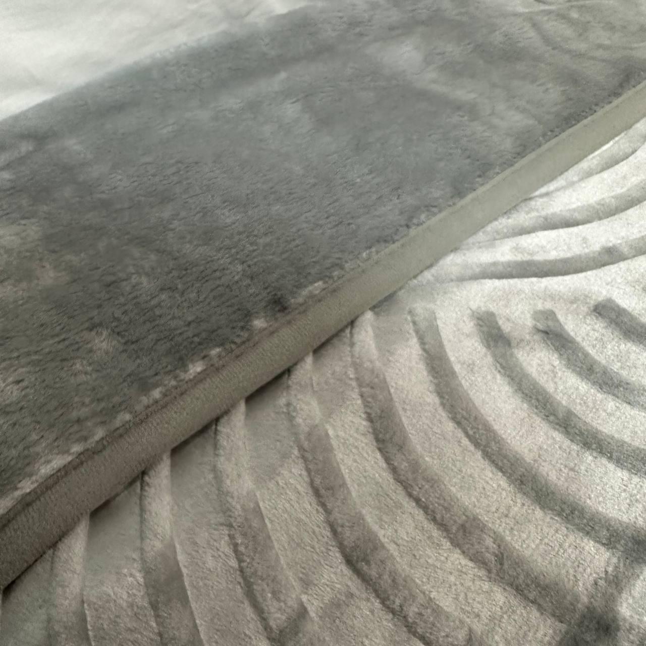 Покривало на ліжко акрилове 200x230 см Сірий (P-акрил-17) - фото 3