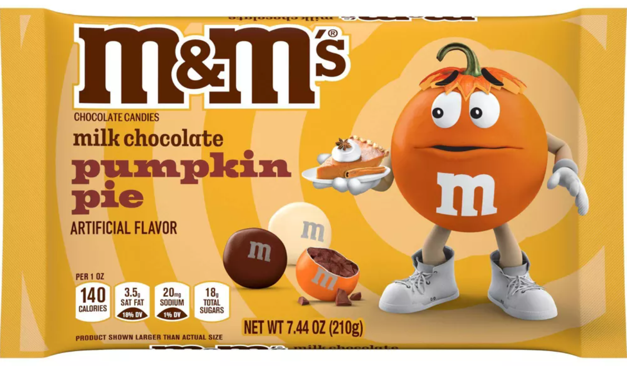 Драже M&M's Halloween Milk Chocolate Pumpkin Pie Candy 210 г (845690604)