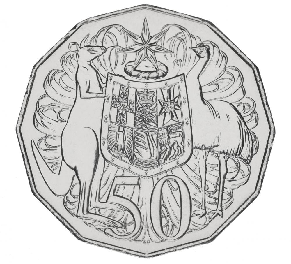 Коллекционная монета Австралия 50 центов 2018 UNC (М15792)