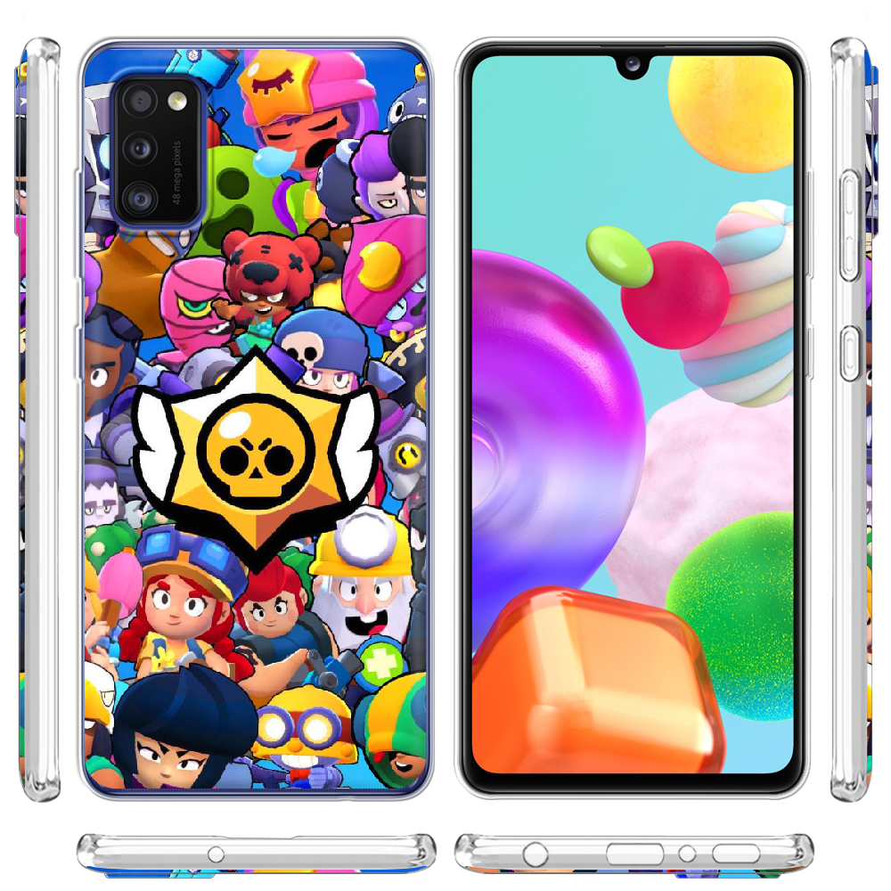 Чехол Boxface Samsung A415 Galaxy A41 Brawl Stars Прозрачный силикон (39755-up2389-39755) - фото 3