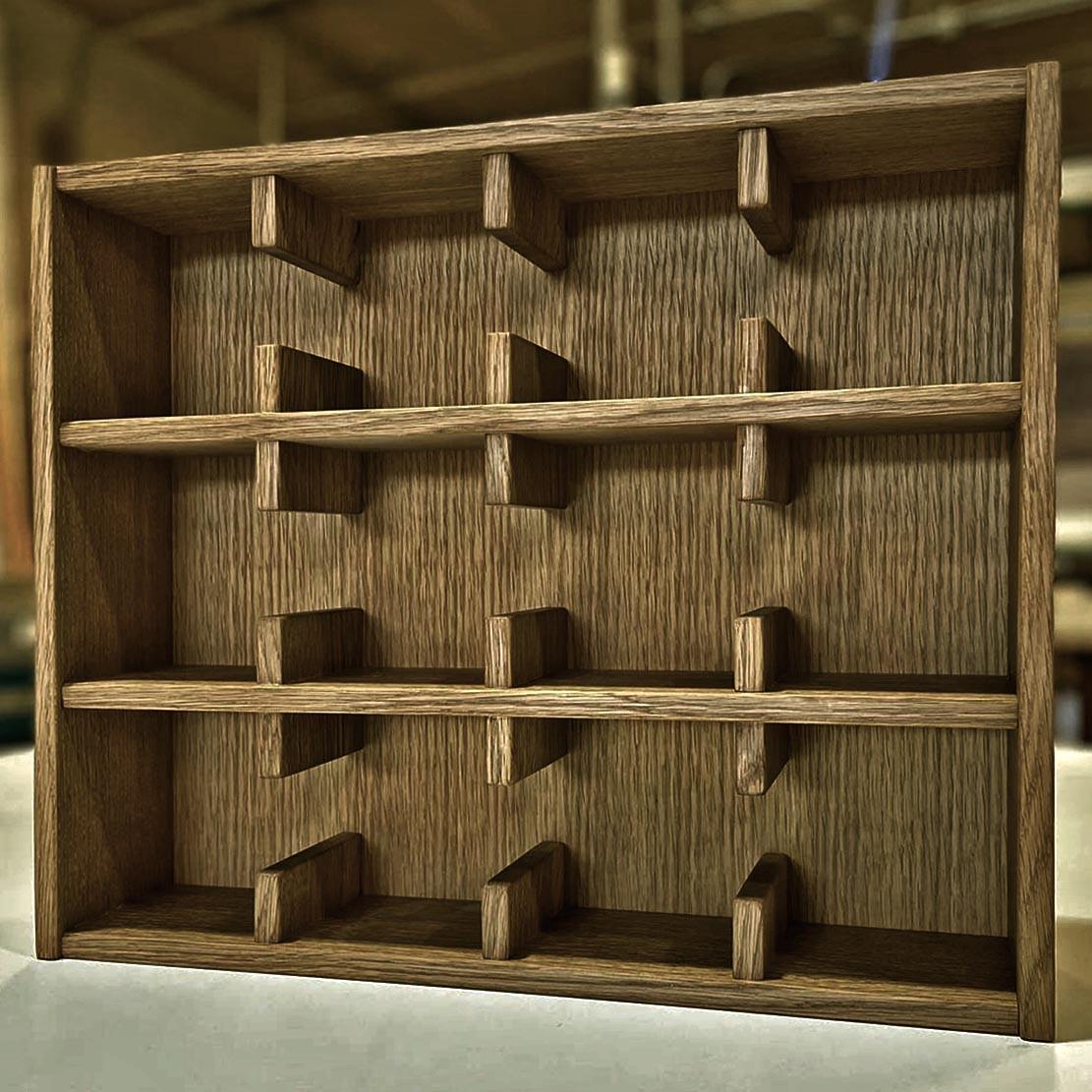 Полка для кружек из дерева Гетао Мускат (СДК-006707)