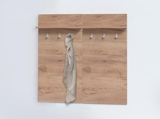 Вешалка в прихожую Мастер Форм Брайт 900х124х900 мм Дуб крафт золотой (20923)