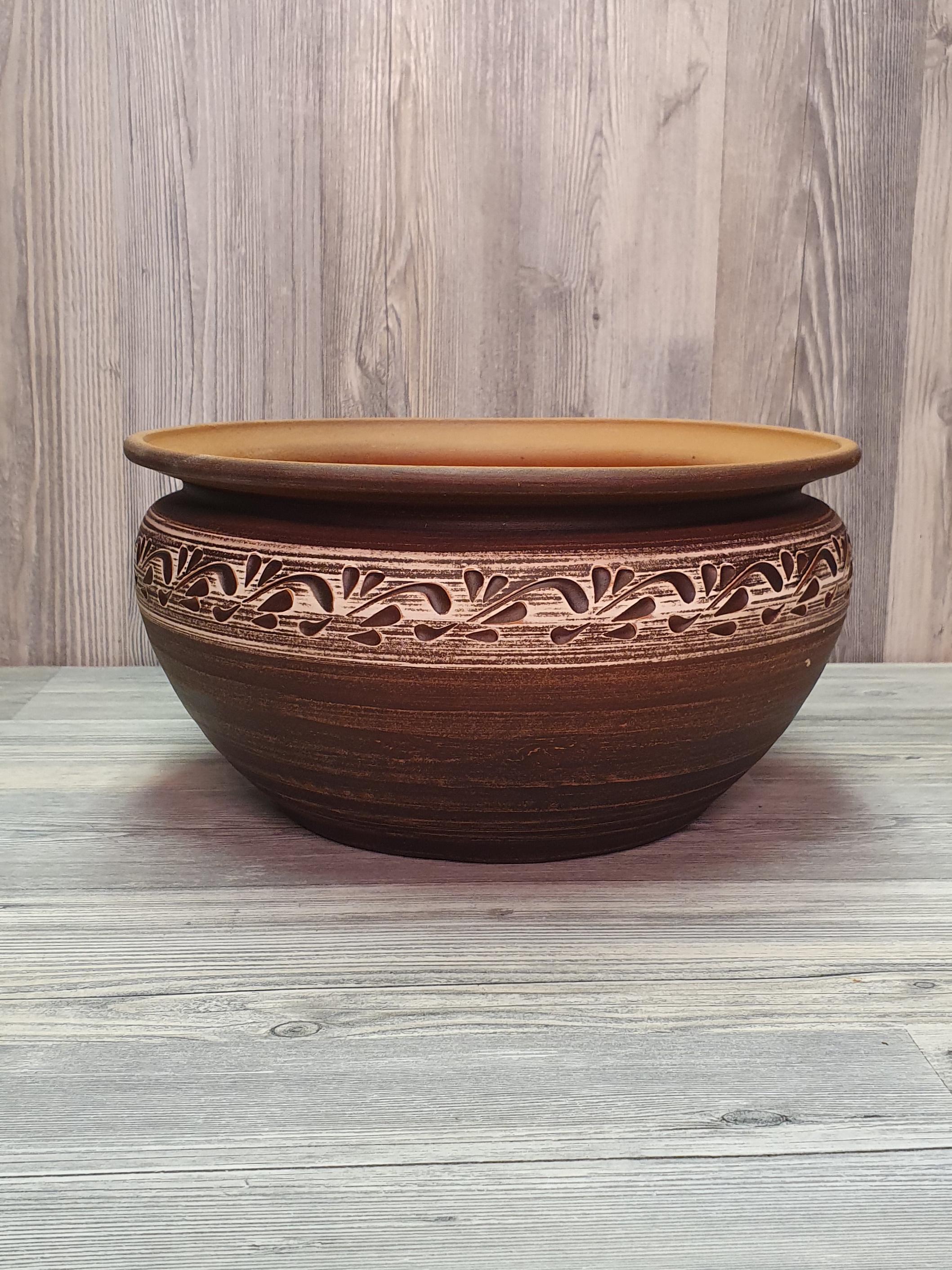 Миска Макитра для мака из красной глины (5206) Миска Макитра для мака из красной глины (5206)