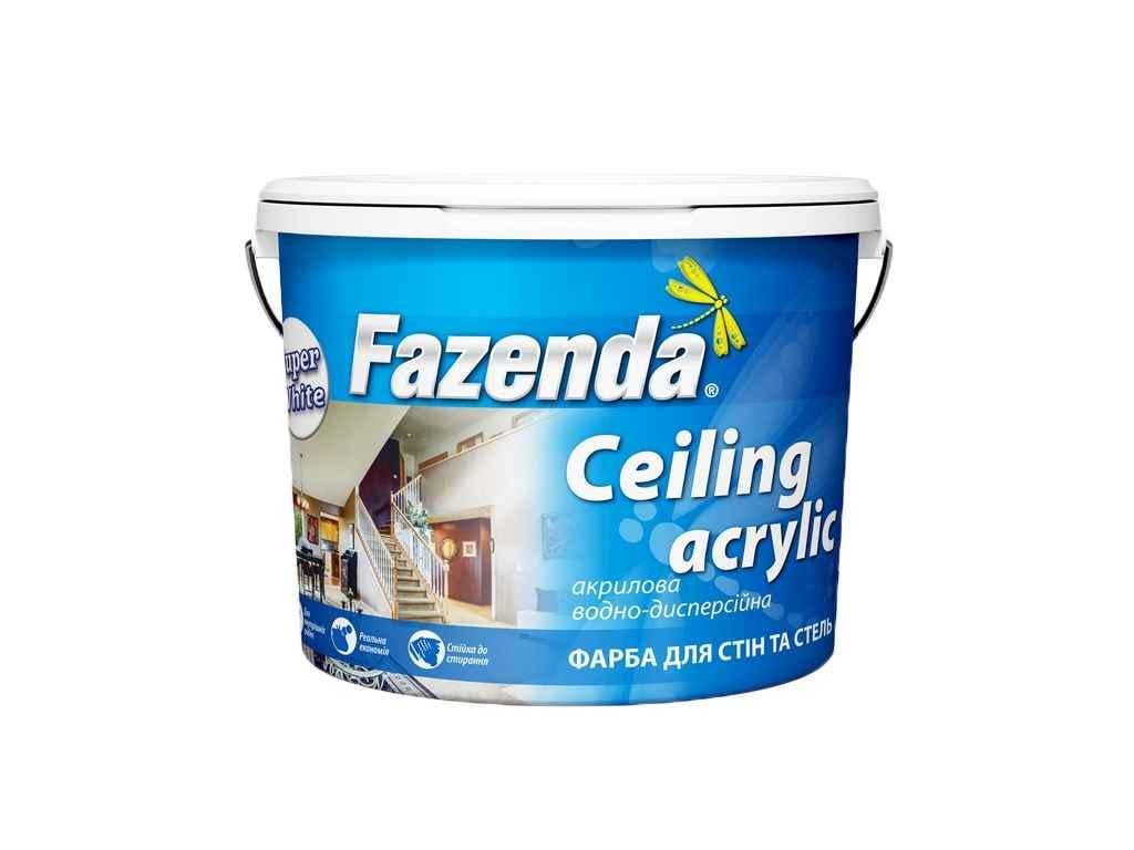 Краска интерьерная ВДА Ceiling Acrylic Fazenda 6,3 кг Белый (1019228) Краска интерьерная ВДА Ceiling Acrylic Fazenda 6,3 кг Белый (1019228)
