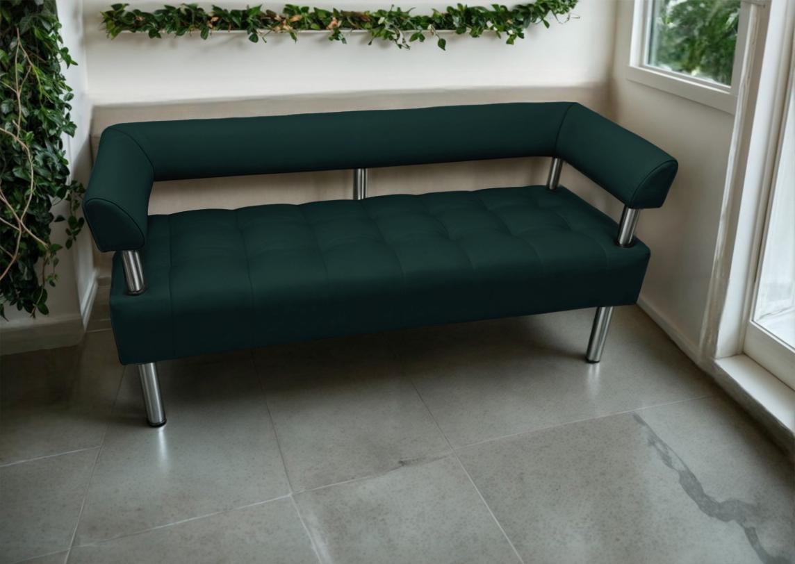 Диван офісний Tobi Sho Комфорт зі спинкою та підлокітниками 1800x530x750 мм шкірозамінник Морська хвиля (2215) - фото 1 Диван офісний Tobi Sho Комфорт зі спинкою та підлокітниками 1800x530x750 мм шкірозамінник Морська хвиля (2215) - фото 1