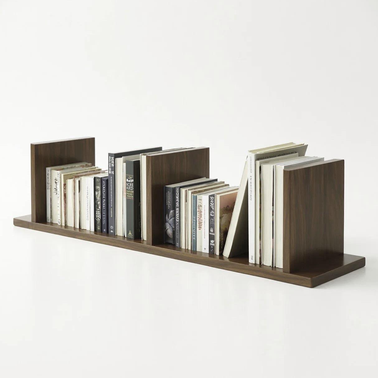 Полка книжная настольная из дерева Брикоин Палисандр (КПА-020002)