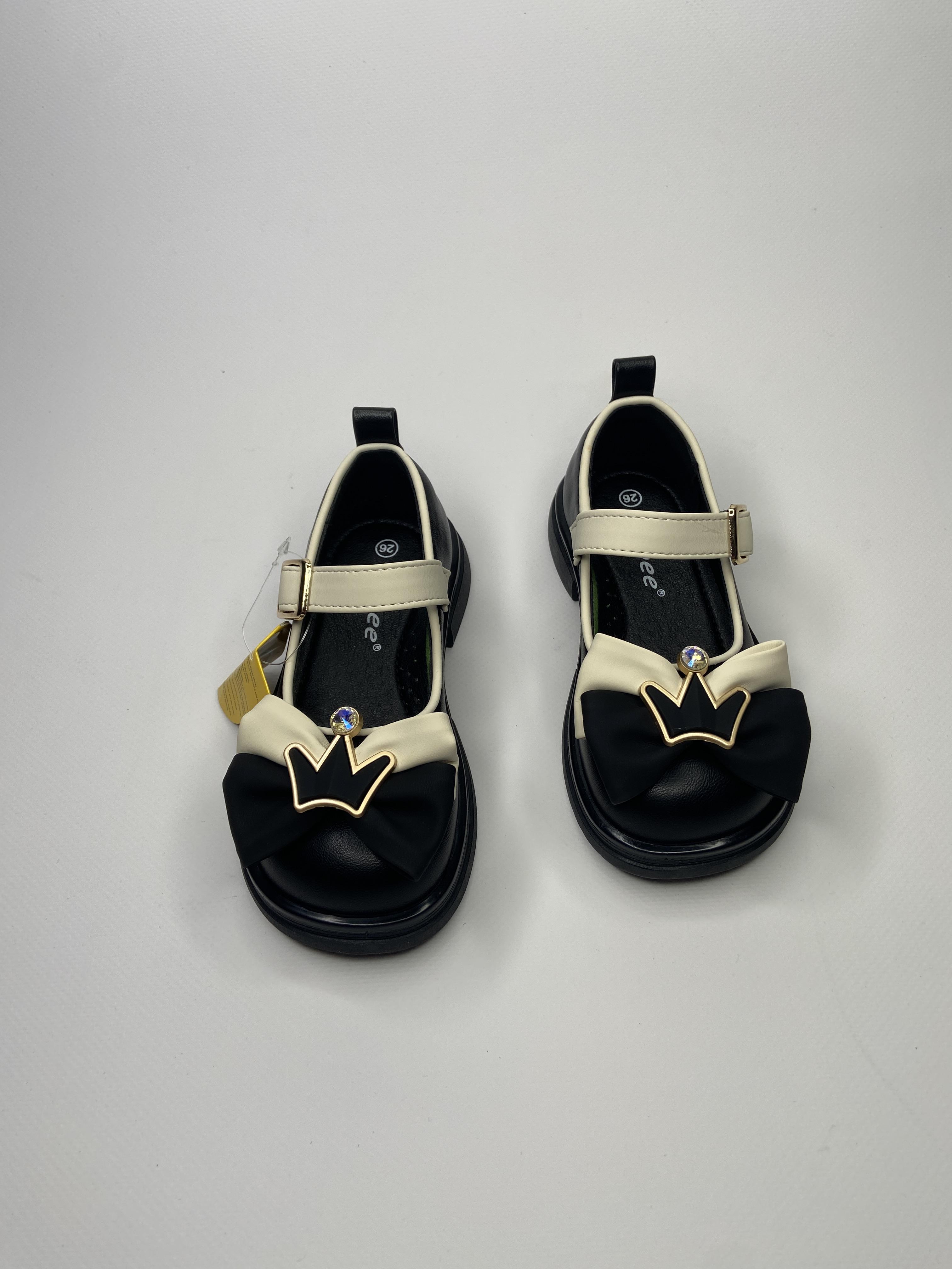 Туфлі для дівчаток ТМ Clibee 670976 W 30 18,5 cм Чорний (28106094) - фото 4 Туфлі для дівчаток ТМ Clibee 670976 W 30 18,5 cм Чорний (28106094) - фото 4