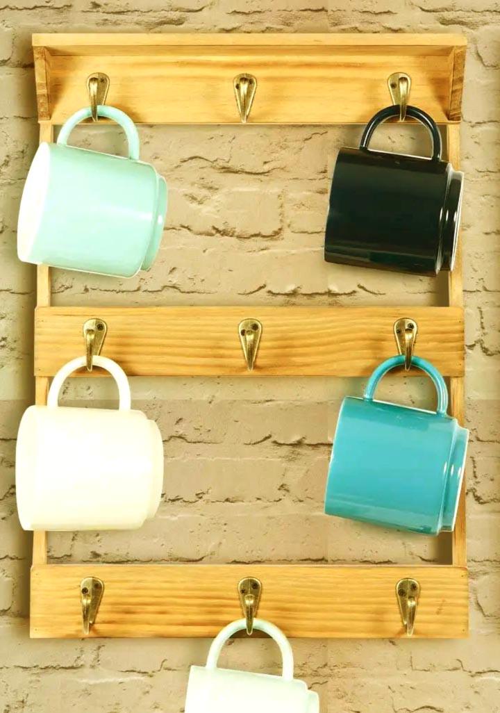 Органайзер для кружек из дерева Драхти Карри (СДК-007303)