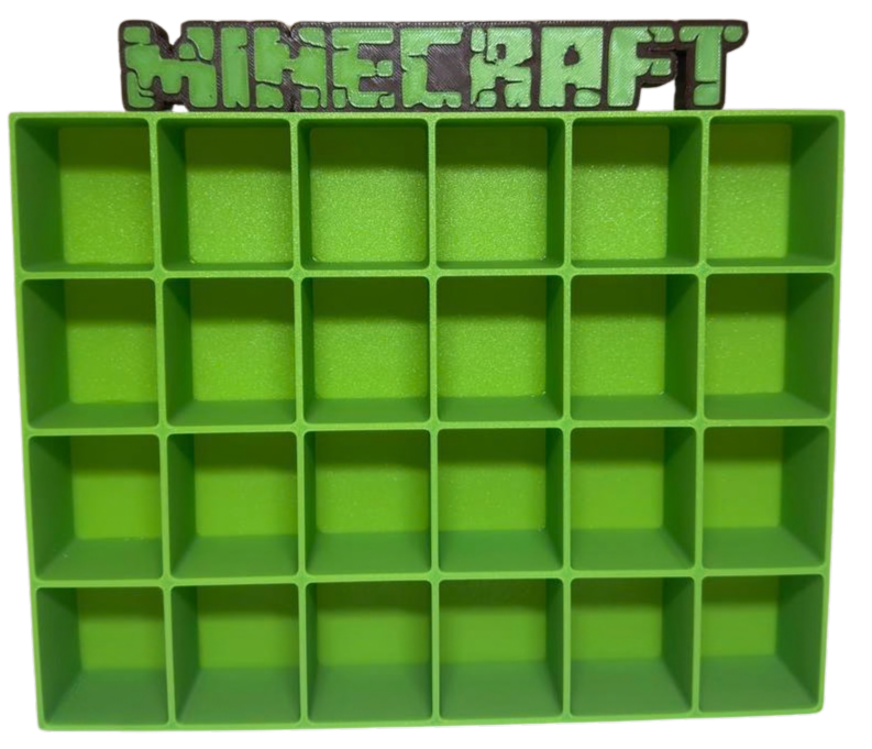 Полка тематическая Конструктор для хранения всей коллекции фигурок Kinder Joy Minecraft 2026г Stand/Display/Для 28