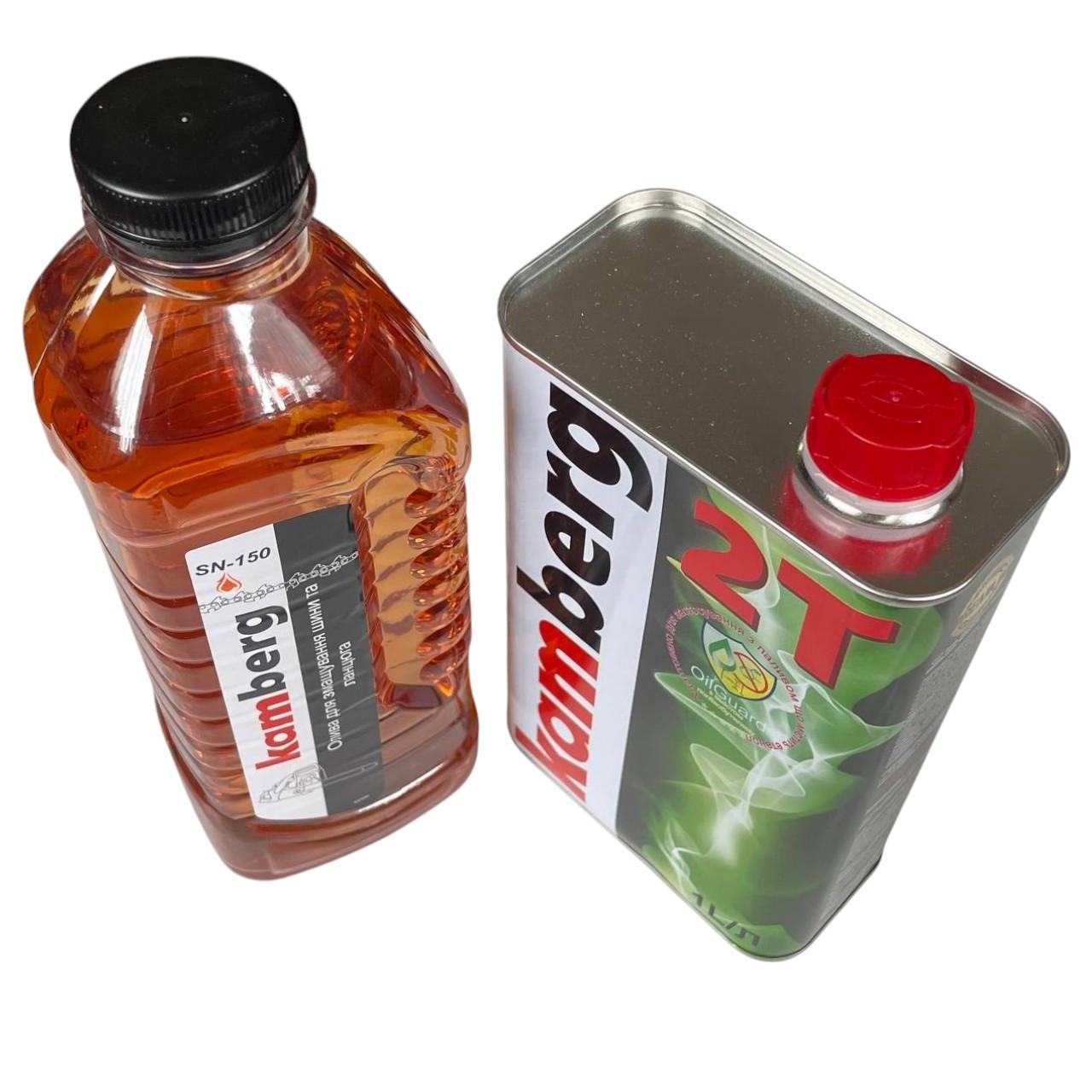 Масло моторное Kamberg 2Т полусинтетика и масло для цепей и шин