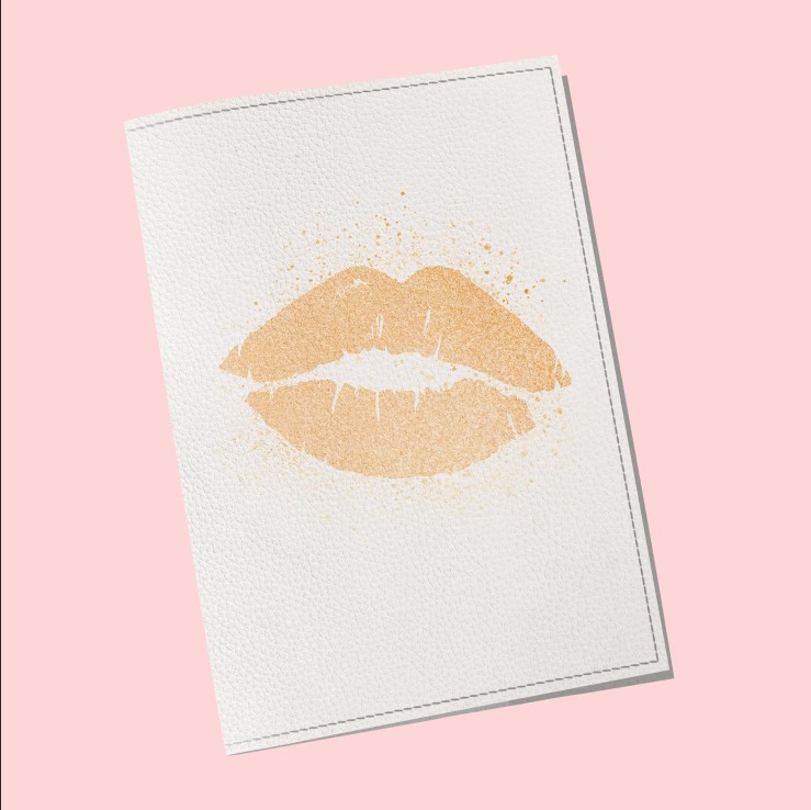 Обложка на паспорт Wall-style The cover Губы 9,6x13,3 см (913109)