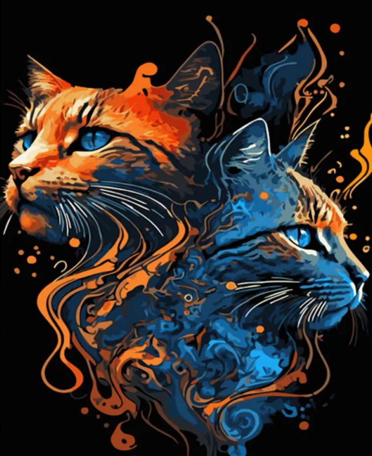 Картина по номерам Strateg Противоположности 40x50 см (GS1004)