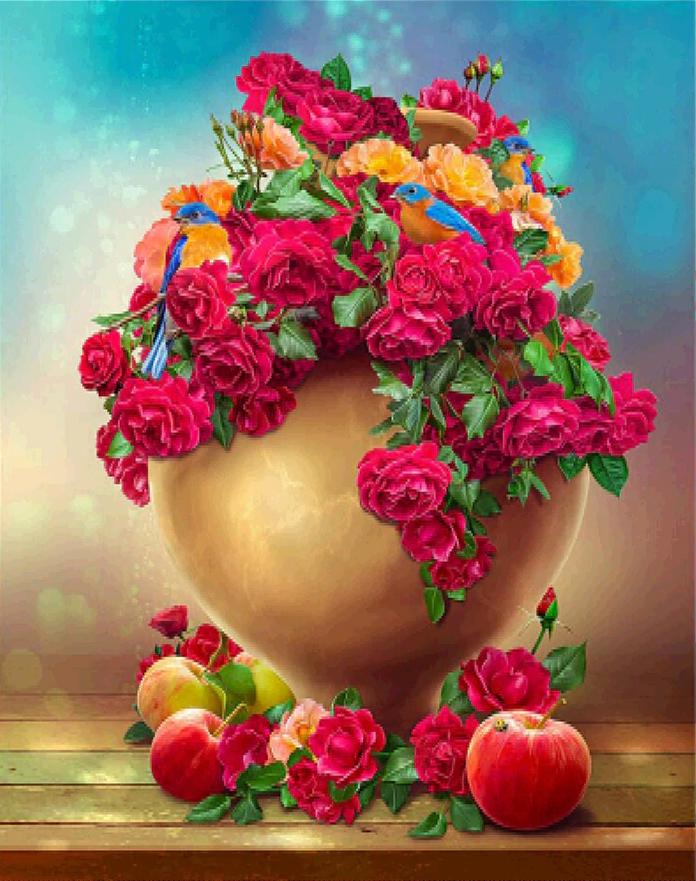 Алмазна мозаїка Emerald Craft Глечик з трояндами 30x25 см (17773)