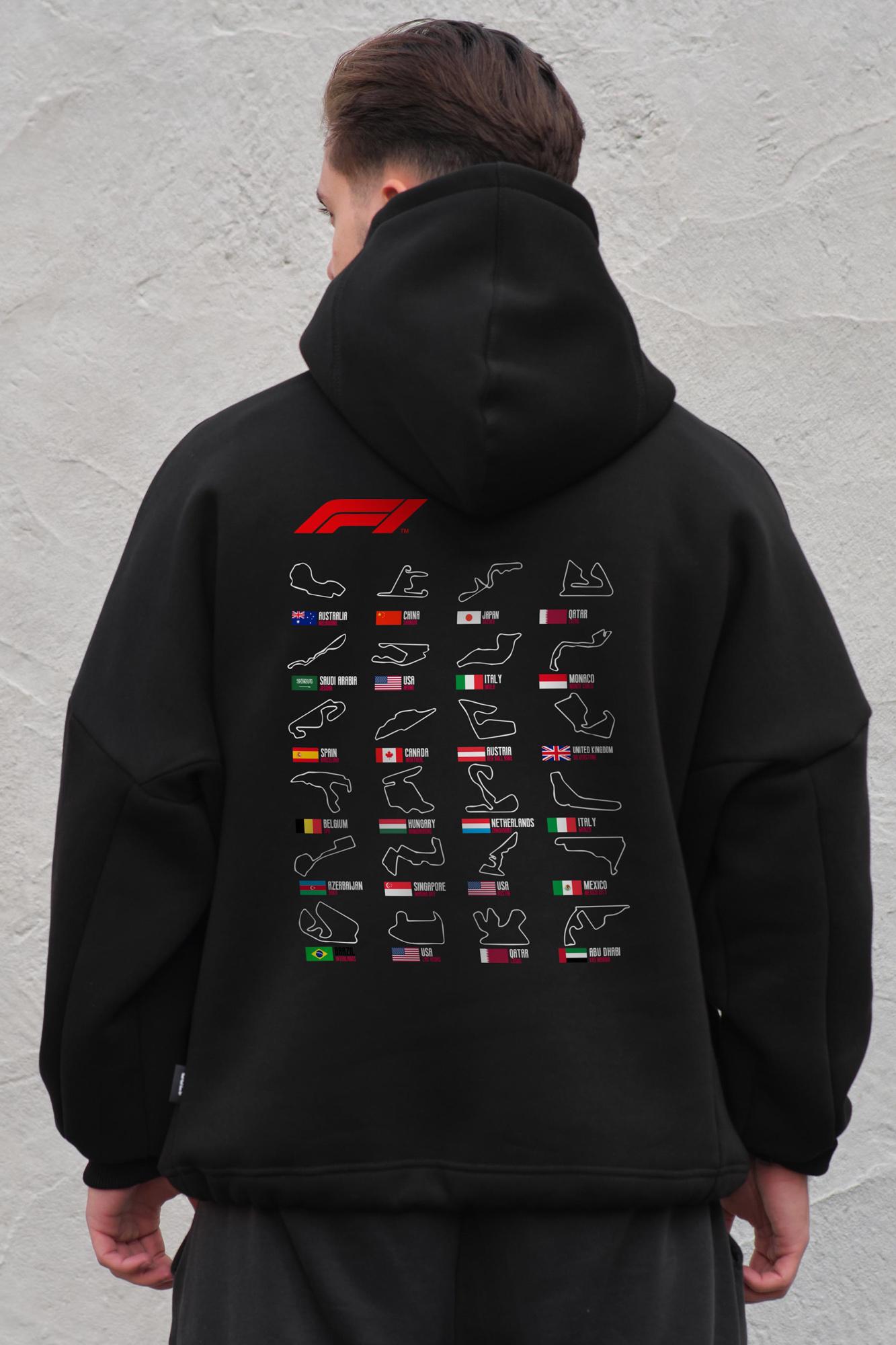 Худи на флисе Without с капюшоном и принтом Track оверсайз Black (8055558) Худи на флисе Without с капюшоном и принтом Track оверсайз Black (8055558)