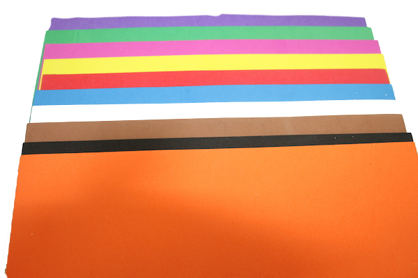 Фоамиран матовый 2 мм 20х30 см 15 цветов