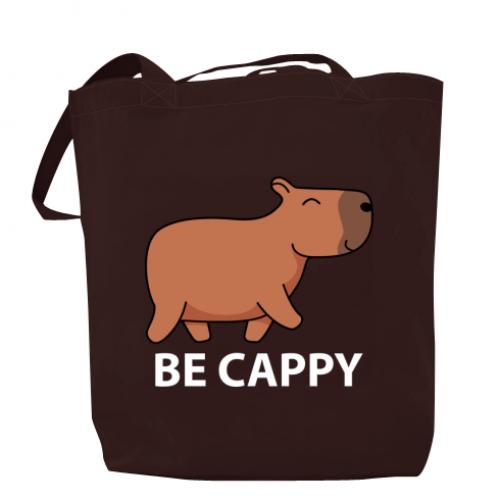 Шоппер Капибара Be Cappy 37x41 см Шоколадный (13450964-12-184882)