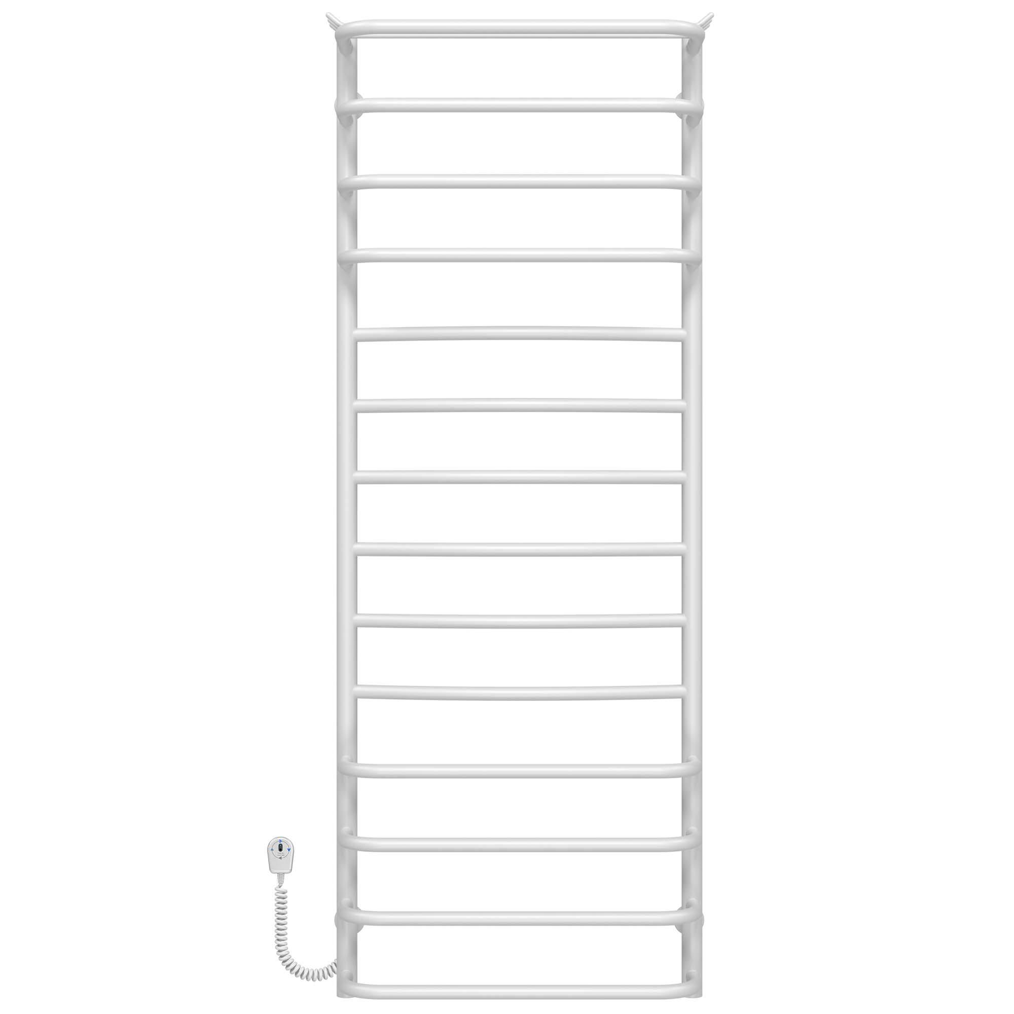 Полотенцесушитель электрический Deffi Юность П14 EF16 нержавеющая сталь 500х1400 мм Белый (C.YU.140.50.14.EWL5)