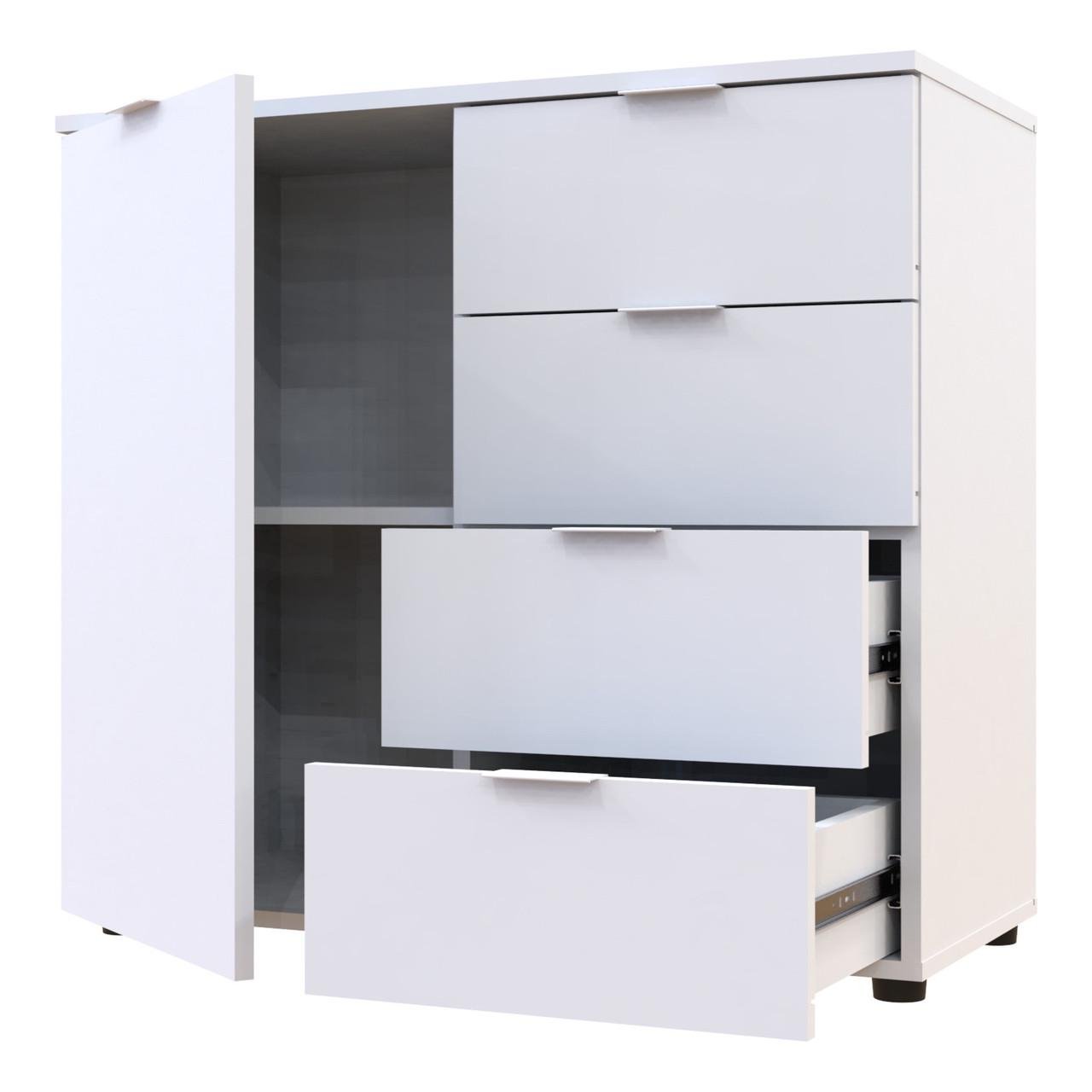 Комод в гостиную Doros Рон 1 80х38х81 см Белый (DRS-011292) - фото 2 Комод в гостиную Doros Рон 1 80х38х81 см Белый (DRS-011292) - фото 2