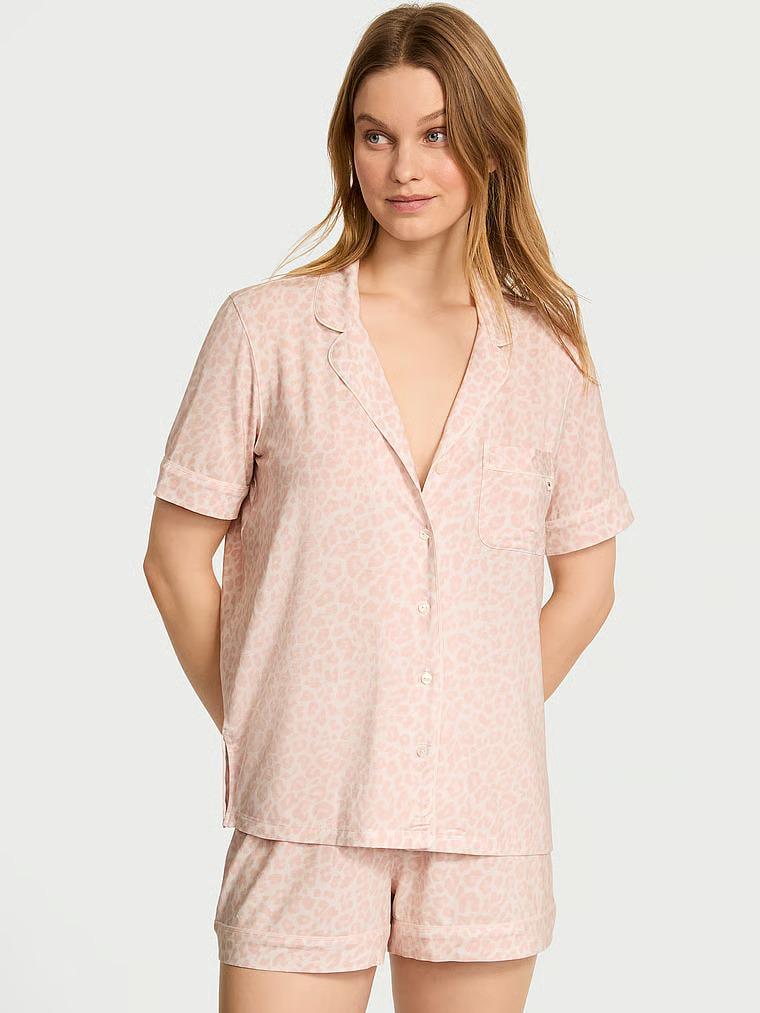 Піжама модал сорочка/шорти Victoria's Secret Modal Soft Short Pajama Set New S Рожевий (27013215)