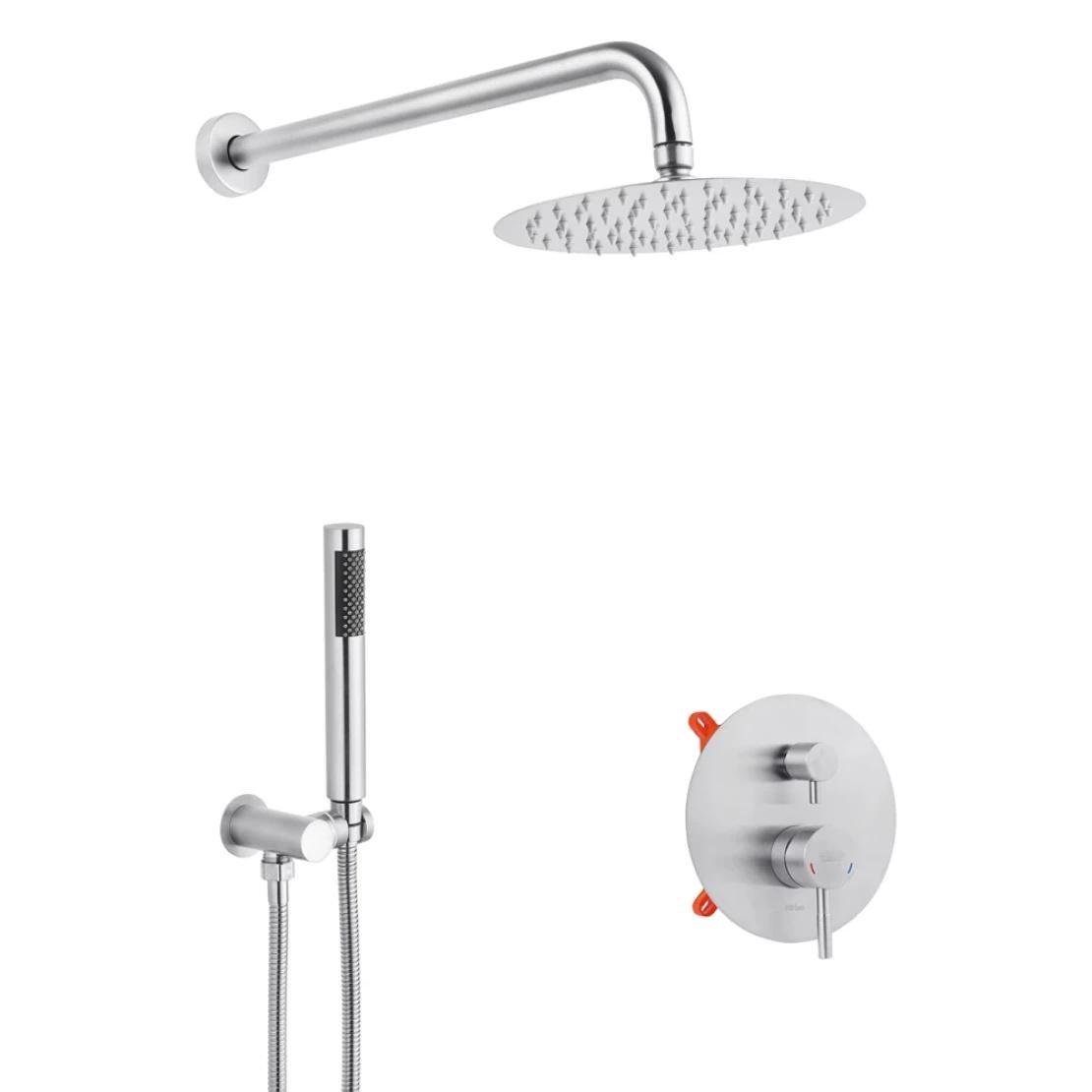 Душевая система Kroner KRP Edelstahl Klassisch ESG082 скрытого монтажа нержавеющая сталь (CV029973)