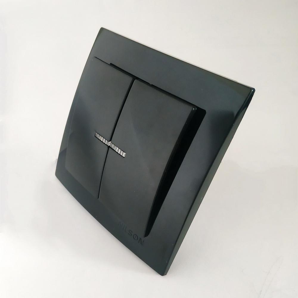 Выключатель Nilson Touran с подсветкой Черный (24221004)