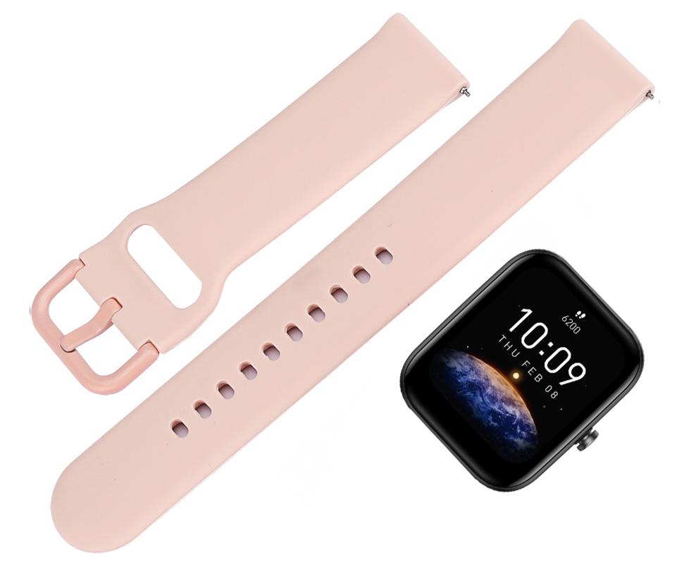 Ремешок Matte Style для Amazfit Bip 3 Pink (28066-31) - фото 2 Ремешок Matte Style для Amazfit Bip 3 Pink (28066-31) - фото 2