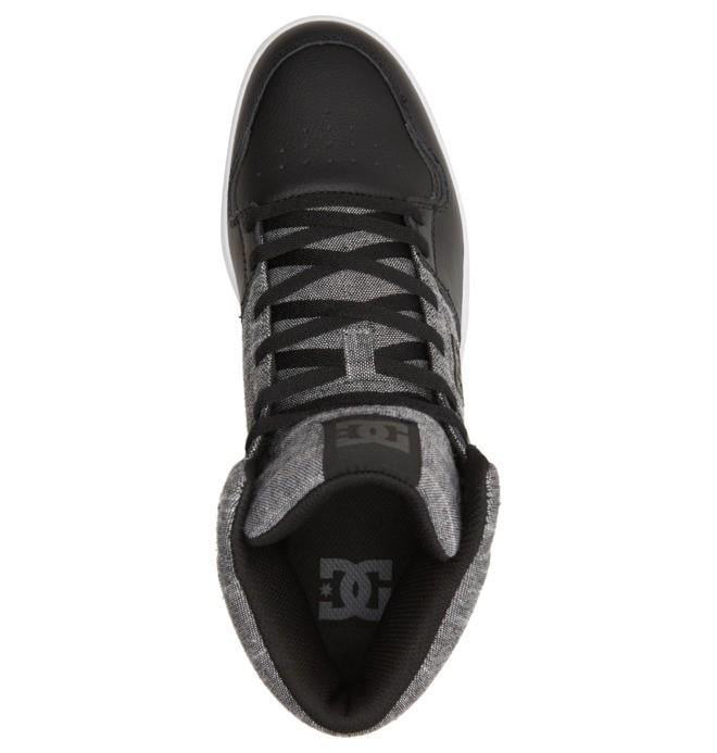 Кеды мужские DC Cure High-Top Man высокие р. 46,5/12,5 30,3 см Black Heahter/Grey - фото 3