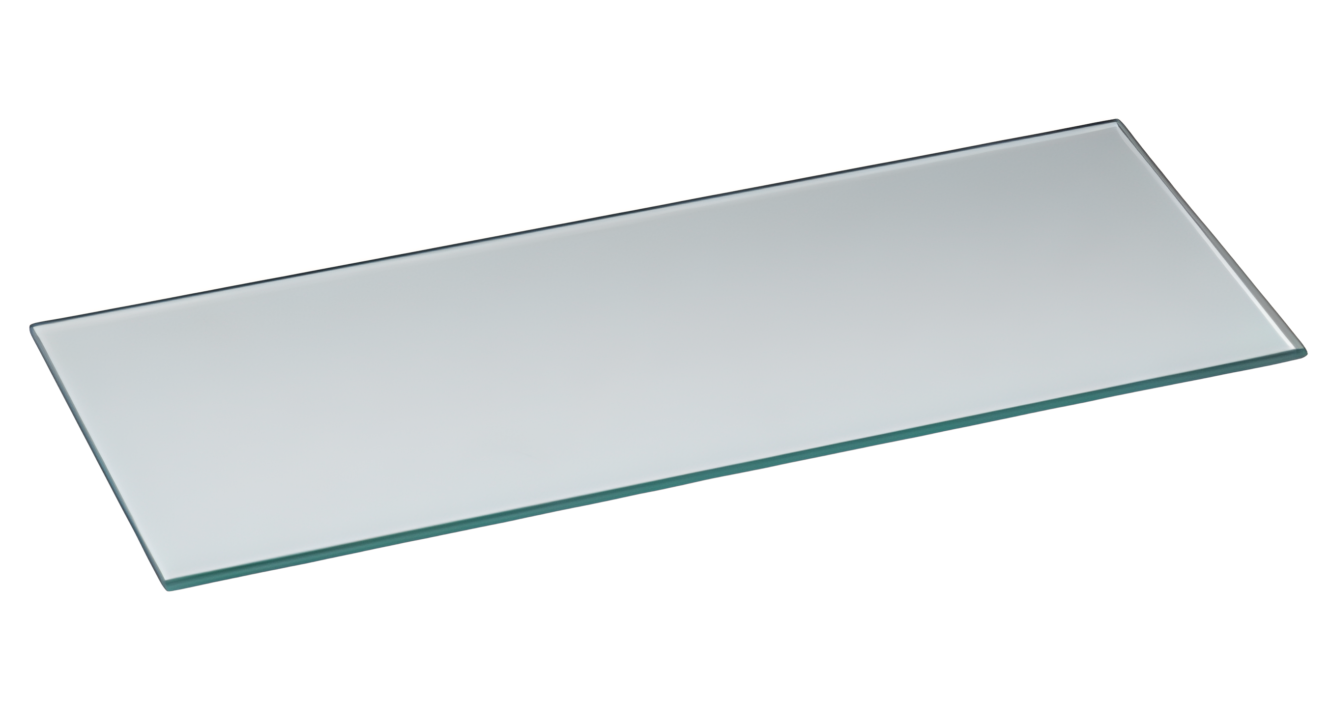 Полка прозрачная стеклянная 6х650х150 мм