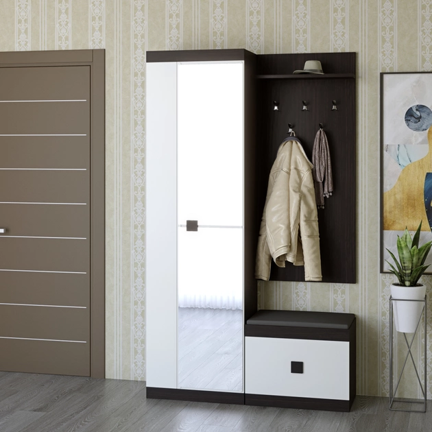 Прихожая Эверест Соната-3 Венге/Белый (181386)